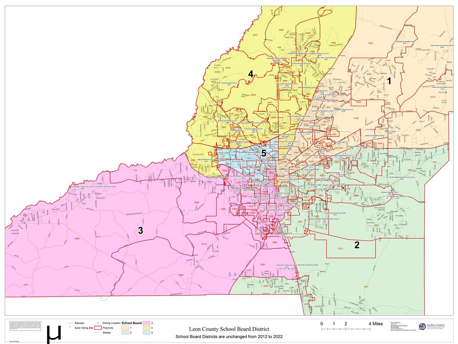 School Board District Map School Board District Map